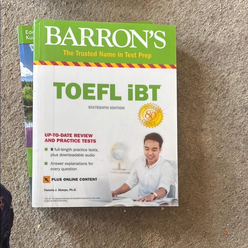 TOEFL book , got 90 with it